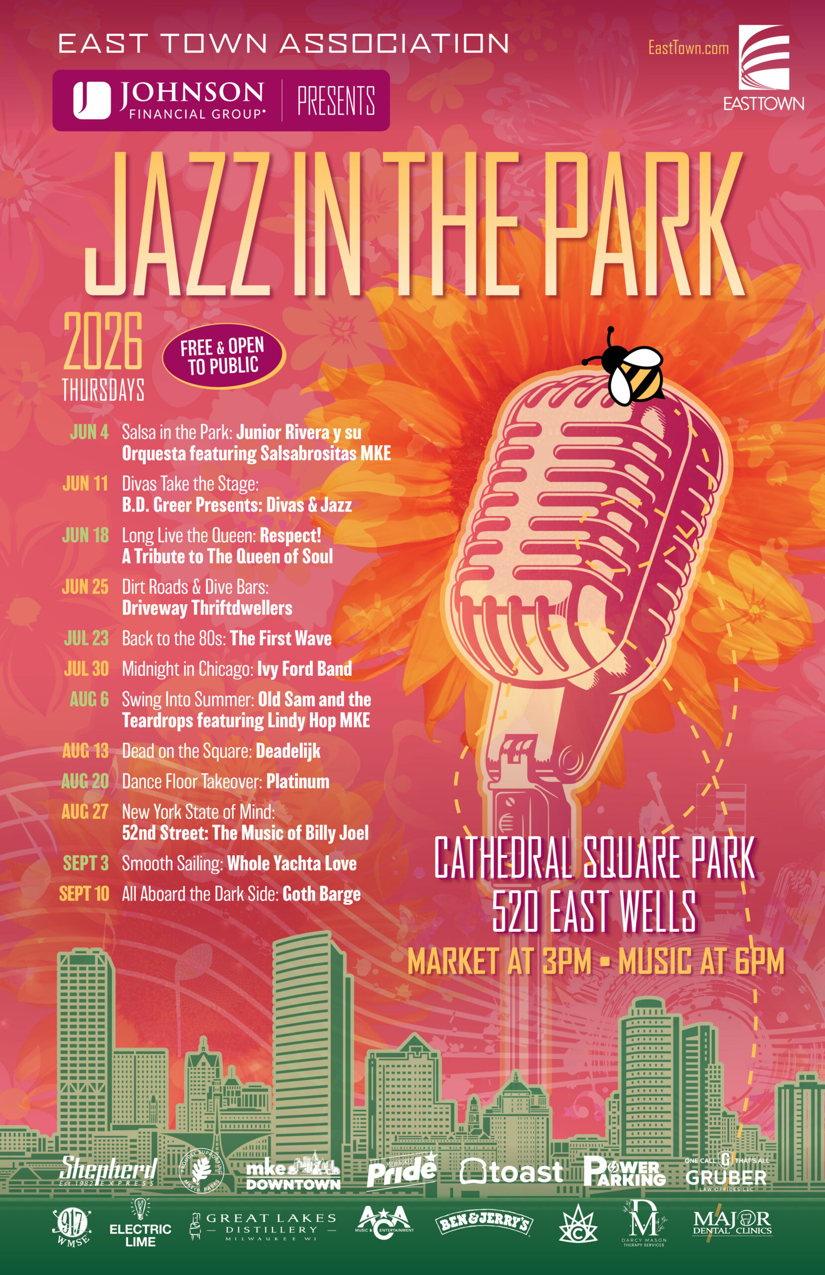Cathedral Square Market + Jazz in the Park